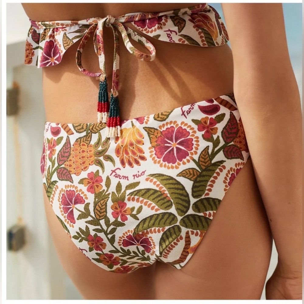 Farm Rio Ruffled Bikini Bottom - Picture 2 of 6